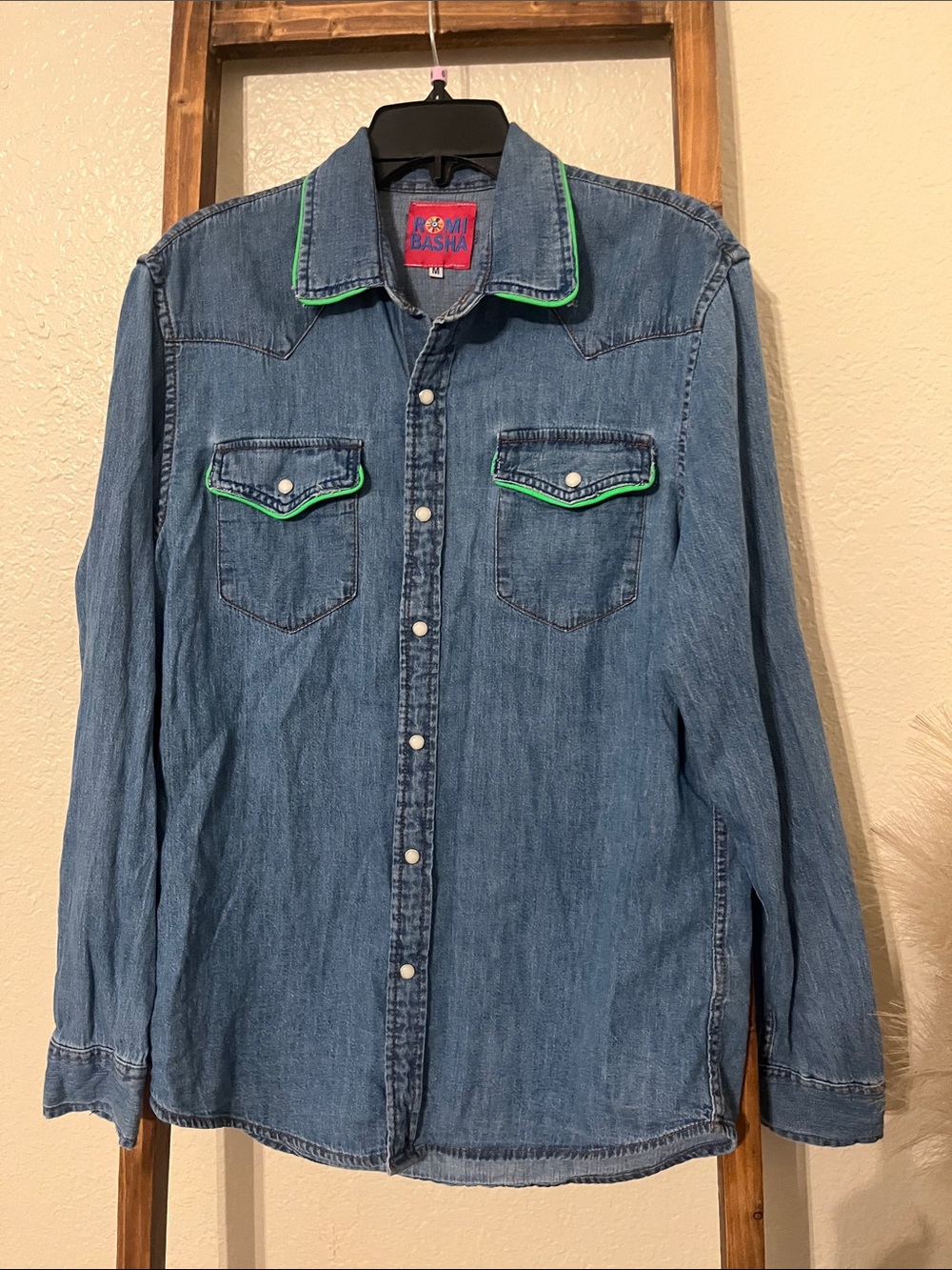 Romi Basha denim shirt